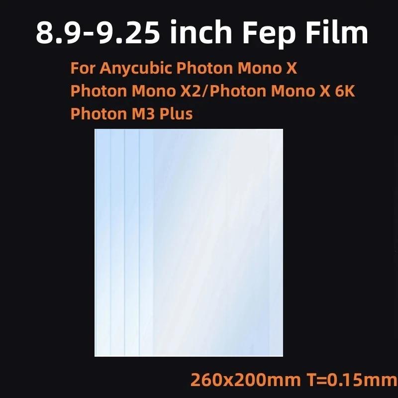 ANYCUBIC   X 4k 6k M3 ÷ Elegoo Saturn 3D  ǰ ׼ LCD SLA, 8.9 ġ FEP ʸ, 260*200*0.15mm
